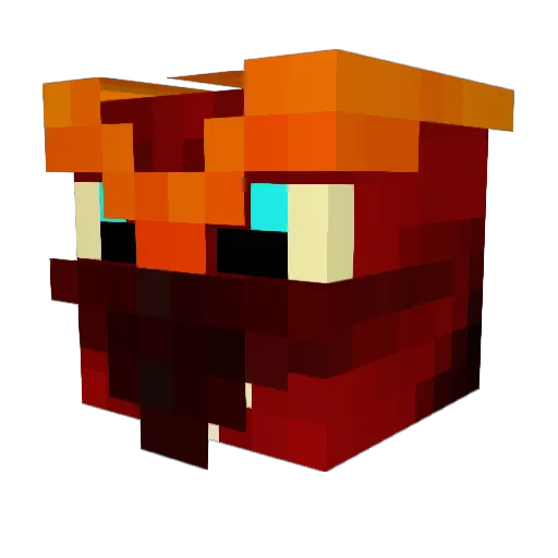 HumDogFTW Minecraft avatar head, 3D render