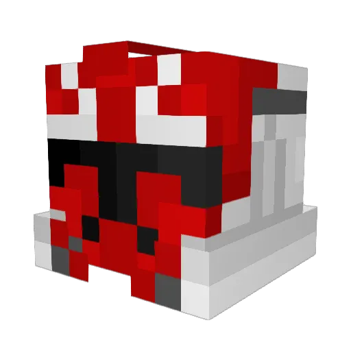 HumanSheeple Minecraft avatar head, 3D render
