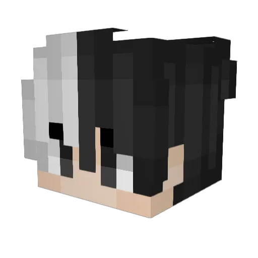 Human_John Minecraft avatar head, 3D render