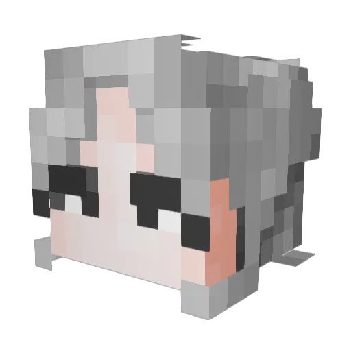 Human_Min Minecraft avatar head, 3D render