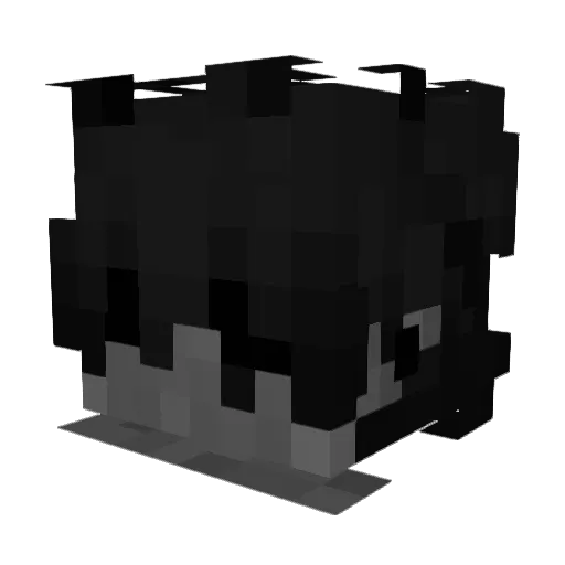 Humango Minecraft avatar head, 3D render