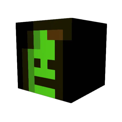 Humantics Minecraft avatar head, 3D render