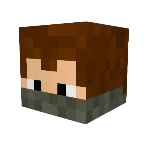 HumberGo Minecraft avatar head, 3D render