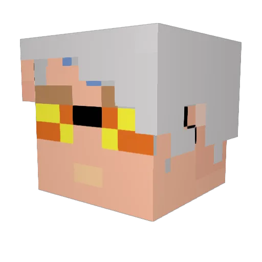 HumbertoXVII Minecraft avatar head, 3D render