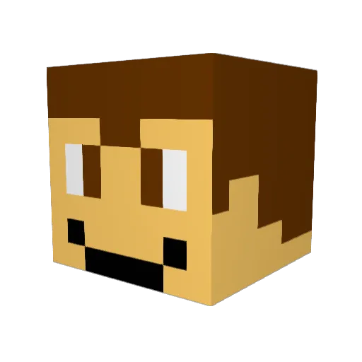 HumbleBumble97 Minecraft avatar head, 3D render