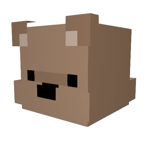 HumbleFour Minecraft avatar head, 3D render