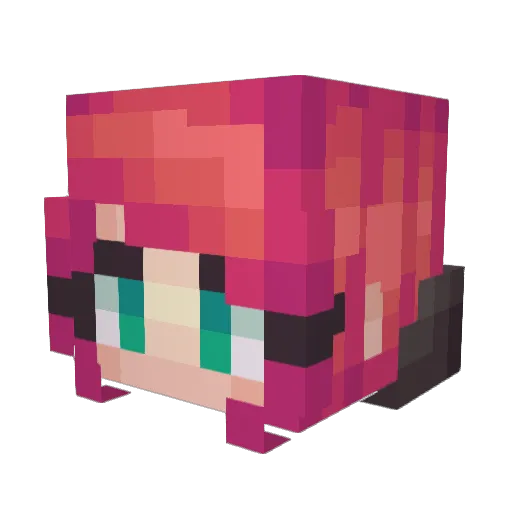 HumbleHamster Minecraft avatar head, 3D render