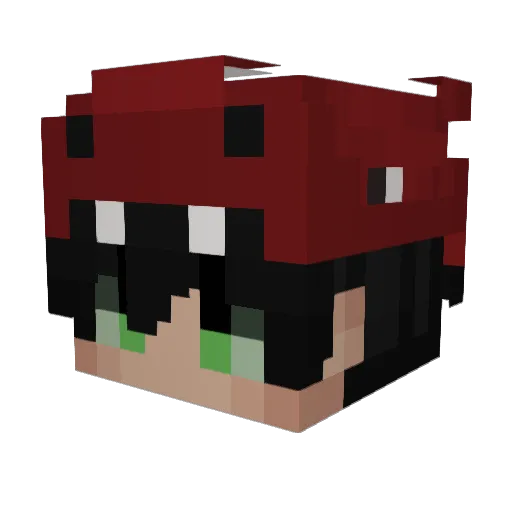 Humblz Minecraft avatar head, 3D render