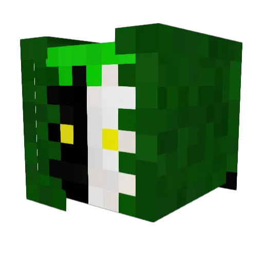 Humboldtgaming Minecraft avatar head, 3D render