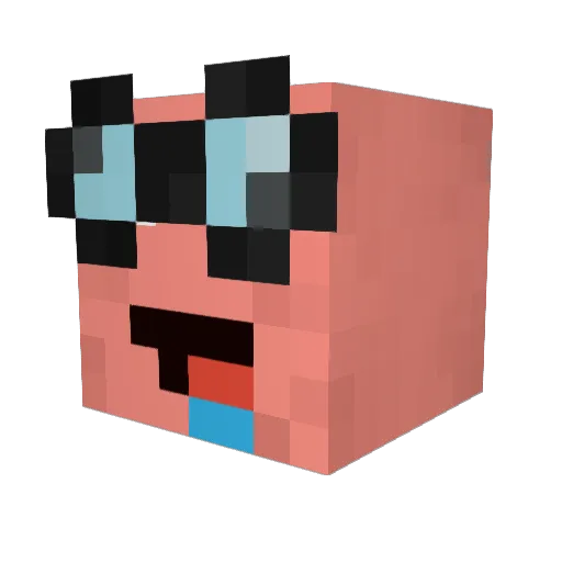 Humdinga1 Minecraft avatar head, 3D render