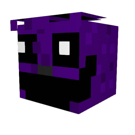 Humeee Minecraft avatar head, 3D render