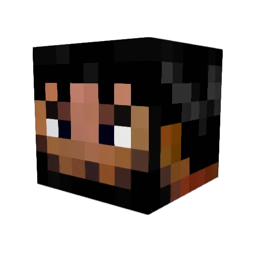 Humgolo Minecraft avatar head, 3D render