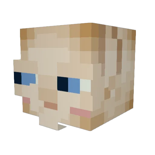 HumiliatedGoblin Minecraft avatar head, 3D render