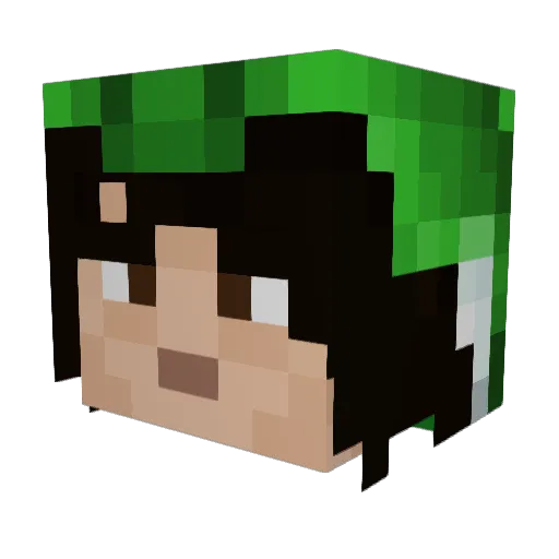 Hummer92 Minecraft avatar head, 3D render