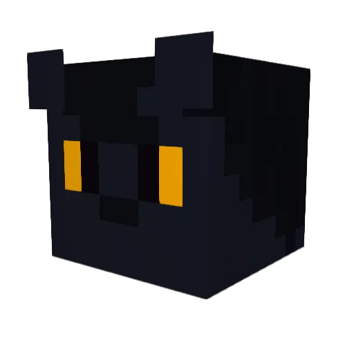 HummingHums Minecraft avatar head, 3D render