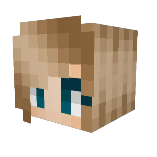 Humminghaakon Minecraft avatar head, 3D render