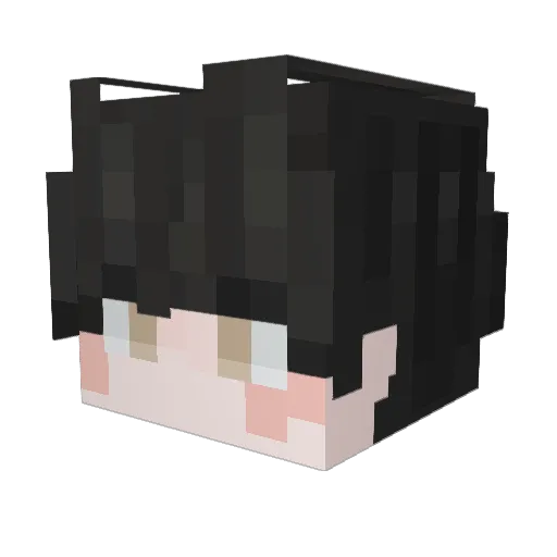 Hummingstar Minecraft avatar head, 3D render