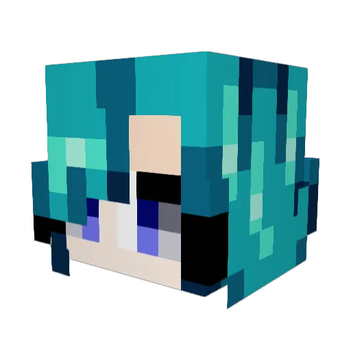 HummpedBumbleBee Minecraft avatar head, 3D render