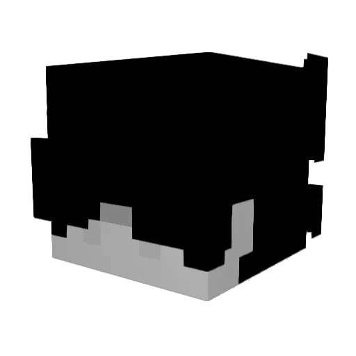 Humor120 Minecraft avatar head, 3D render