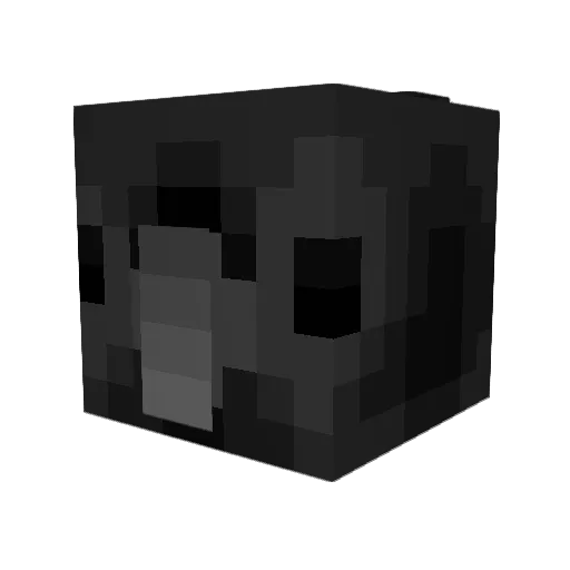 HumorCrow Minecraft avatar head, 3D render