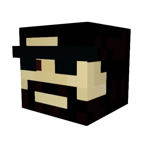 Humor_exe Minecraft avatar head, 3D render