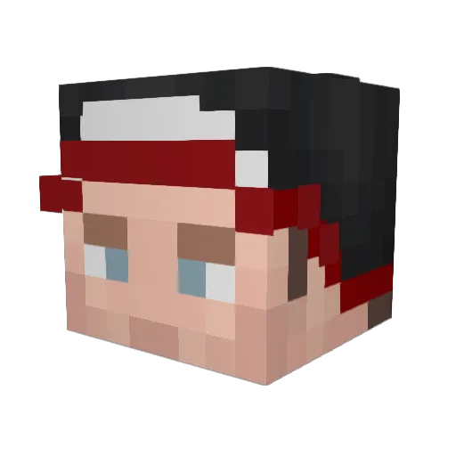 Humphomus Minecraft avatar head, 3D render
