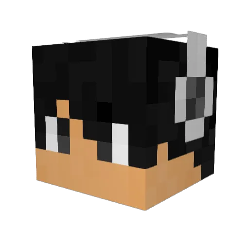 Humy04 Minecraft avatar head, 3D render