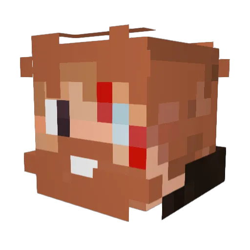 Hun1er2023 Minecraft avatar head, 3D render