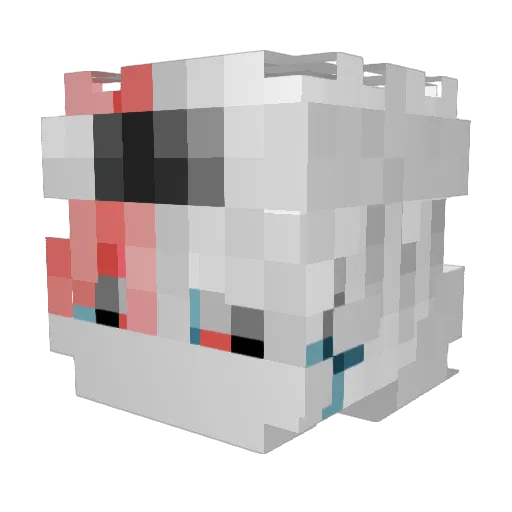 HunDragonX Minecraft avatar head, 3D render