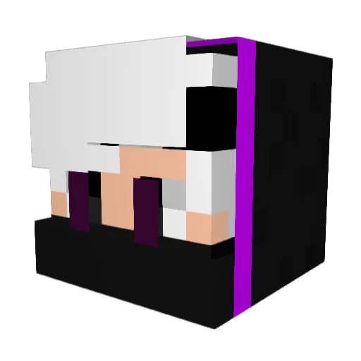 HunKinsio Minecraft avatar head, 3D render