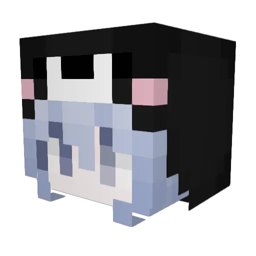 HunSamA Minecraft avatar head, 3D render