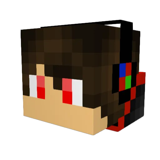 HunTopGun27 Minecraft avatar head, 3D render