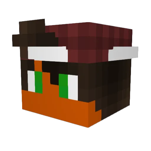 HunchoJayy Minecraft avatar head, 3D render