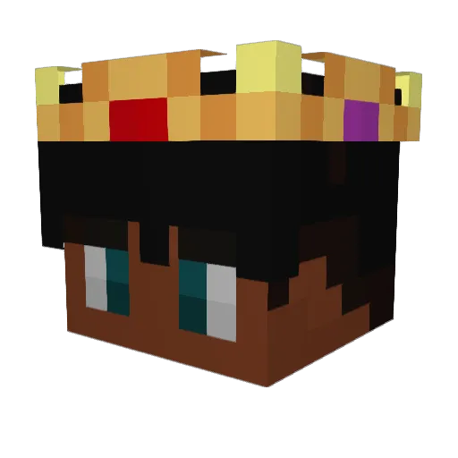 Hundemensch6 Minecraft avatar head, 3D render