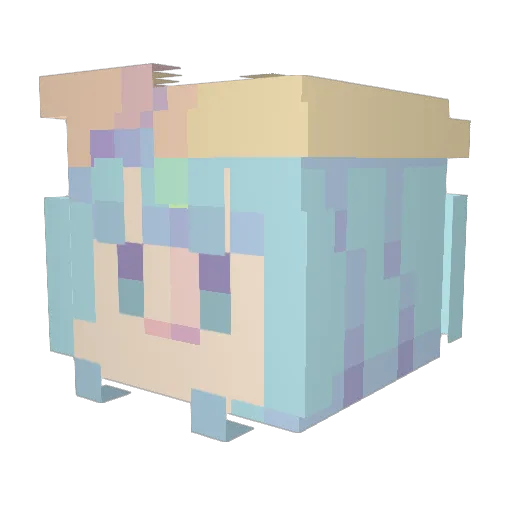 Hunder0904 Minecraft avatar head, 3D render