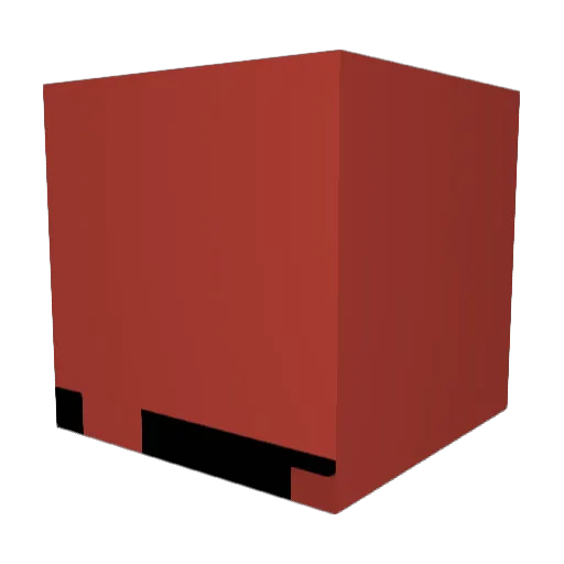 Hunderfossen Minecraft avatar head, 3D render
