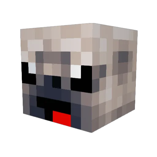 Hundesohn21 Minecraft avatar head, 3D render