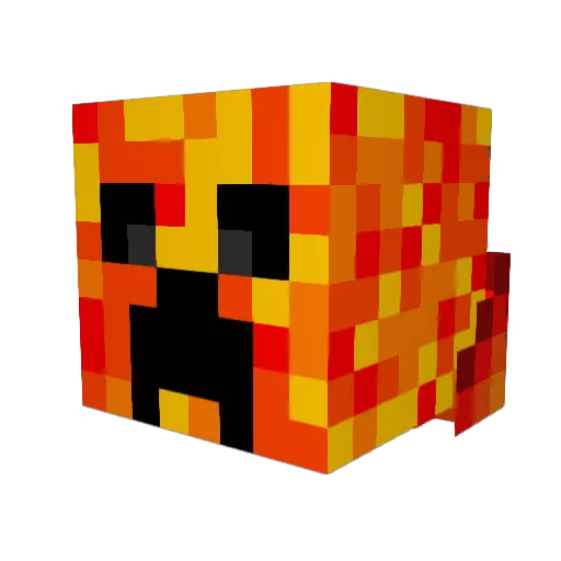 Hundgamer08 Minecraft avatar head, 3D render