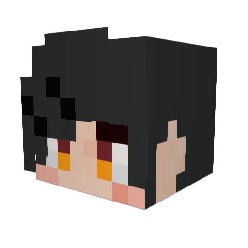 Hundo123 Minecraft avatar head, 3D render
