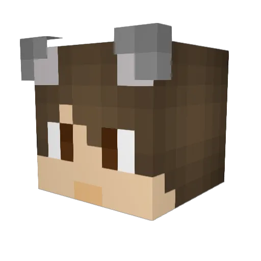 HunduEST Minecraft avatar head, 3D render