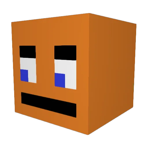 Huneyy Minecraft avatar head, 3D render