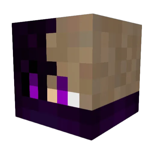 Hunfiran Minecraft avatar head, 3D render