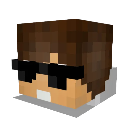 HungLoeee Minecraft avatar head, 3D render