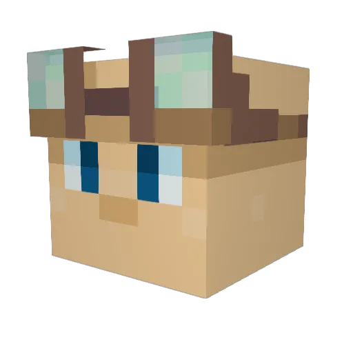 Hungary33 Minecraft avatar head, 3D render