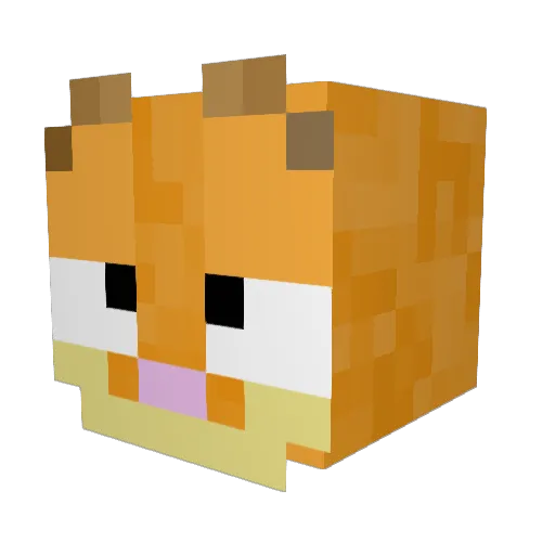 HungeeMungee Minecraft avatar head, 3D render