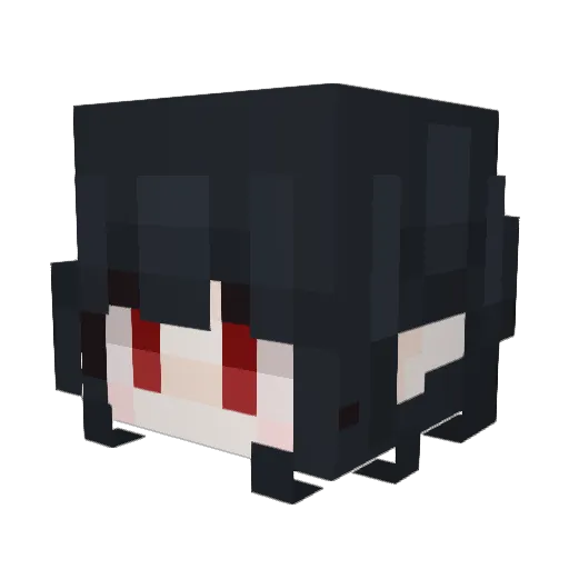 Hunger_Luck Minecraft avatar head, 3D render