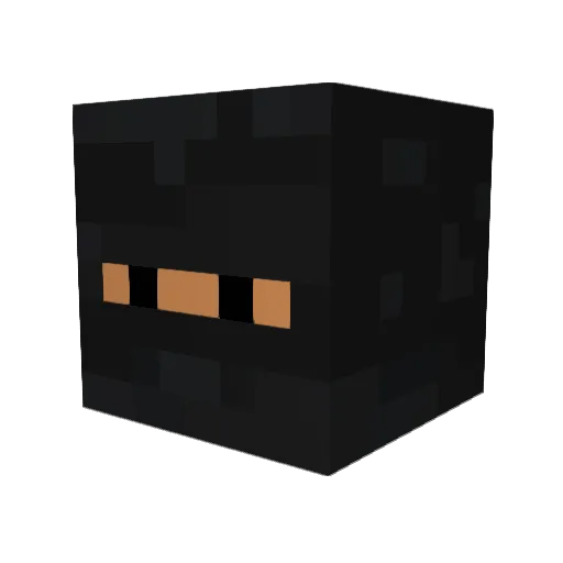 Hungerboy Minecraft avatar head, 3D render