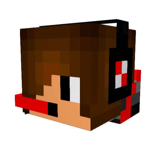 Hunggy722 Minecraft avatar head, 3D render