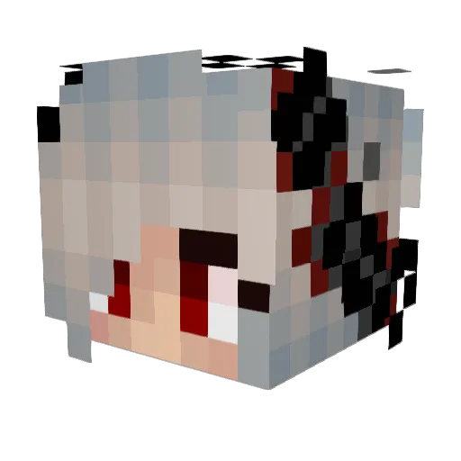 HungryOpossum Minecraft avatar head, 3D render