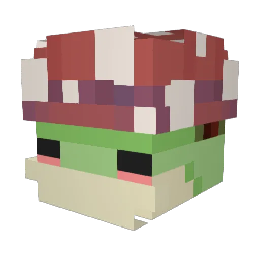Hungry_Admiral Minecraft avatar head, 3D render
